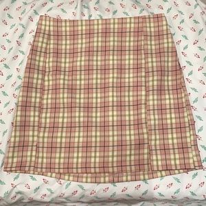 shein Plaid Skirt